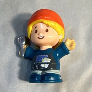 Fisher-Price Little People Figure Blonde Chef with Headband and Spatula